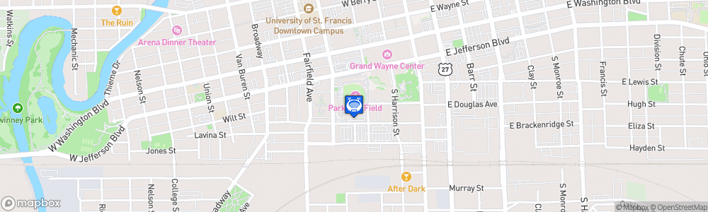 Static Map of Parkview Field