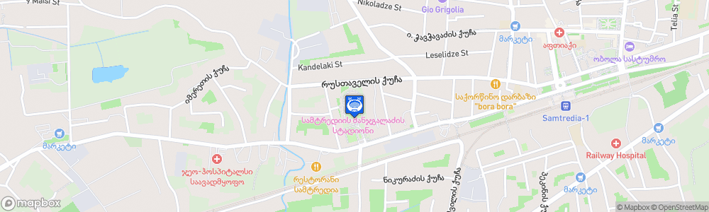 Static Map of Erosi Manjgaladze Stadium