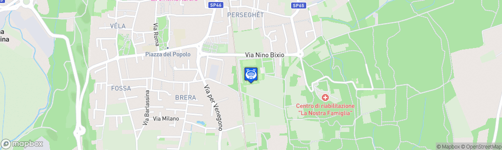 Static Map of Campo Sportivo Comunale Mario Porta