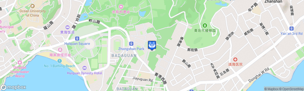 Static Map of Qingdao Tiantai Stadium