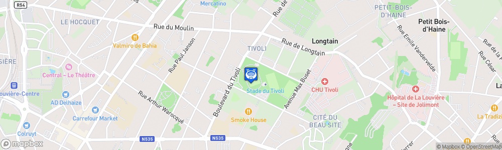 Static Map of Stade du Tivoli