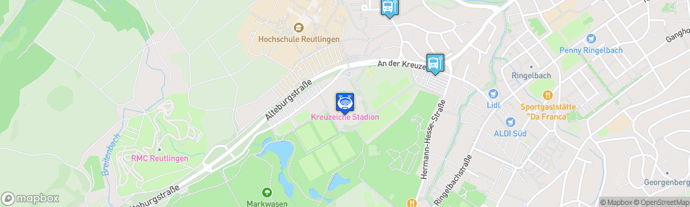 Static Map of Stadion an der Kreuzeiche