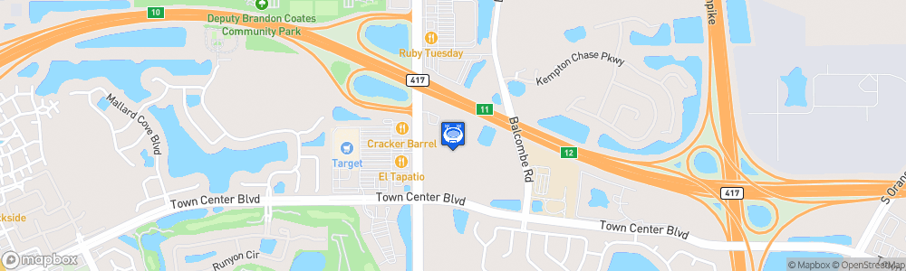 Static Map of Ballpark Orlando