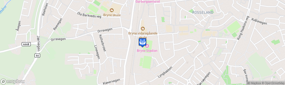 Static Map of Bryne Stadion
