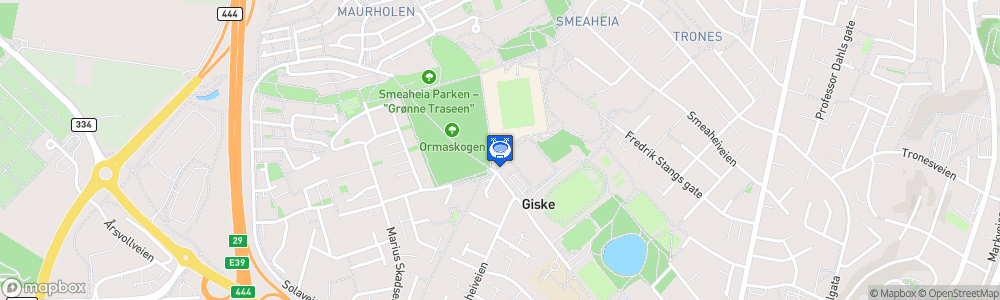 Static Map of Øster Hus Arena