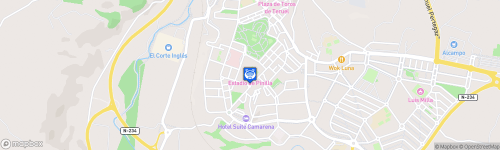 Static Map of Estadio de Pinilla