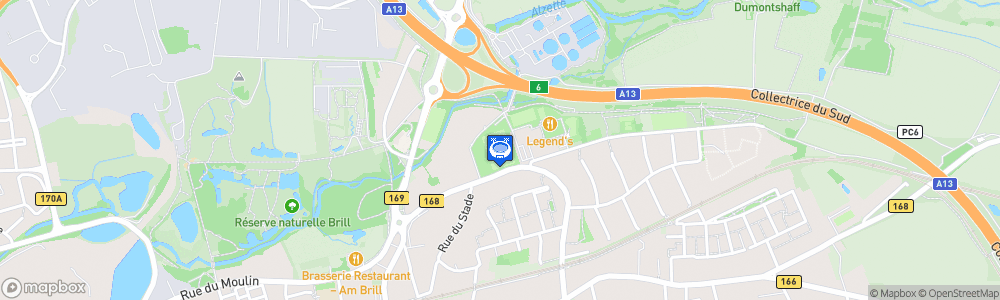 Static Map of Stade rue Denis Netgen