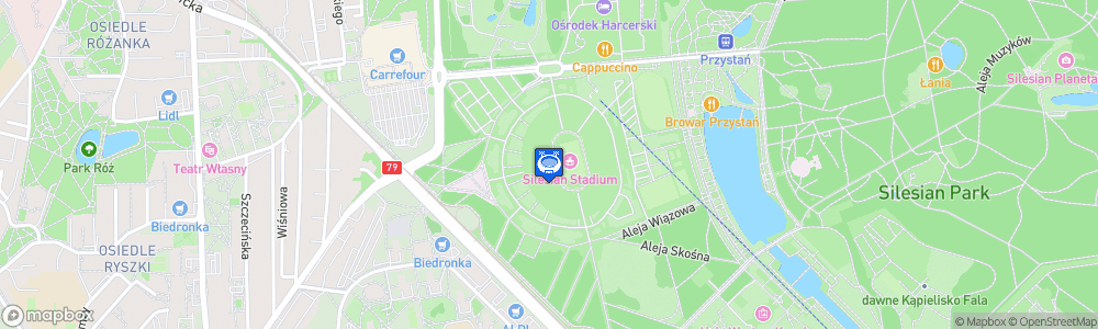 Static Map of Stadion Śląski