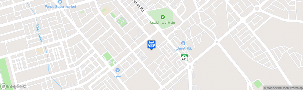 Static Map of Al-Hazem Club Stadium