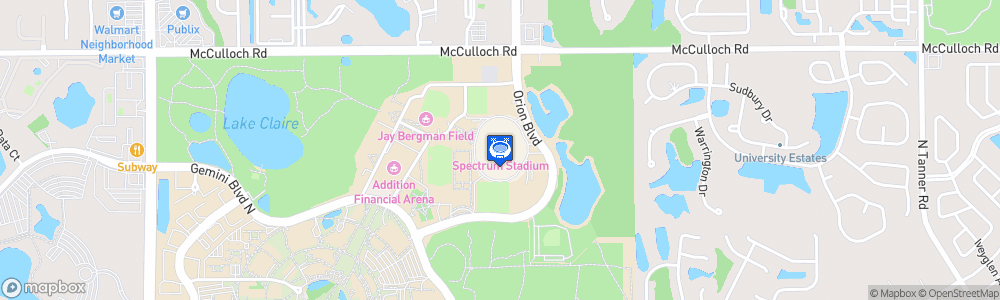 Static Map of FBC Mortgage Stadium