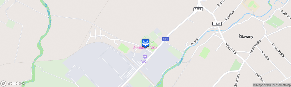 Static Map of Štadión FC ViOn