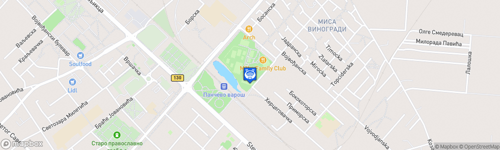 Static Map of Stadion SC Mladost