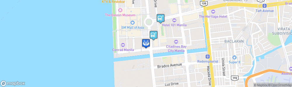 Static Map of Mall of Asia Arena