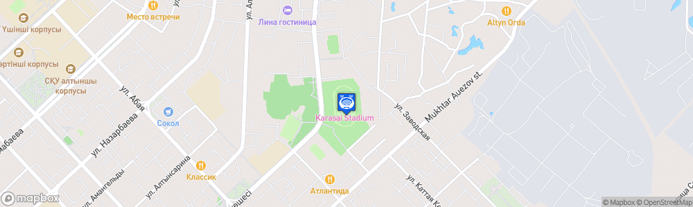 Static Map of Karasai Stadium