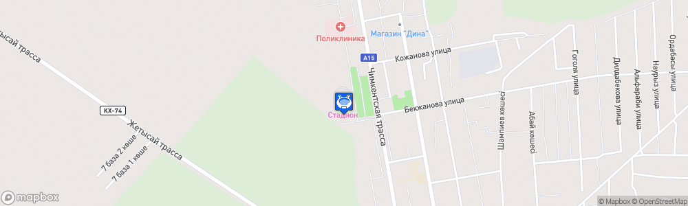 Static Map of Alpamys Batyr Stadium