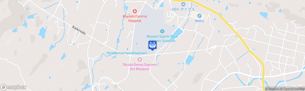 Static Map of Miyoshi Kinsai Stadium