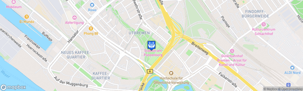 Static Map of Stadion am Panzenberg