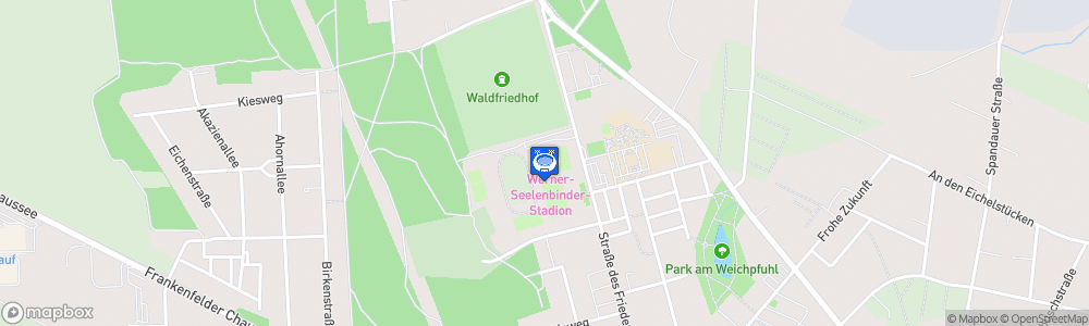 Static Map of Werner-Seelenbinder-Sportplatz, Luckenwalde