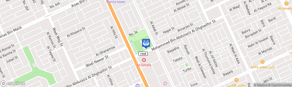 Static Map of Al-Shabab FC Stadium