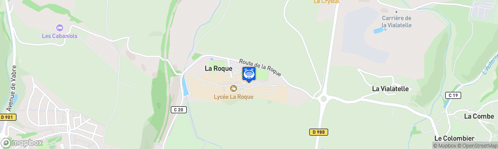 Static Map of Stade Municipal de la Roque