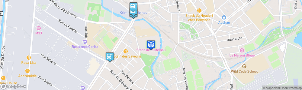 Static Map of Stade de la Meinau