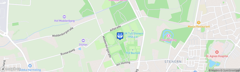 Static Map of Stadion am Hünting