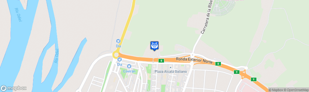 Static Map of Campo Municipal de Futbol La Orden