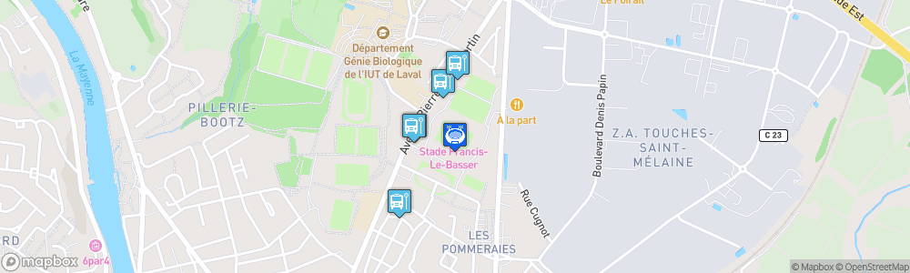 Static Map of Stade Francis-Le-Basser