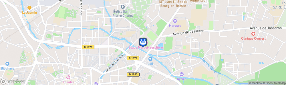 Static Map of Stade Marcel-Verchère