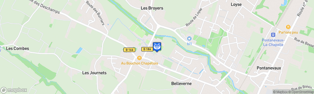 Static Map of Stade municipal de La Chapelle-de-Guinchay