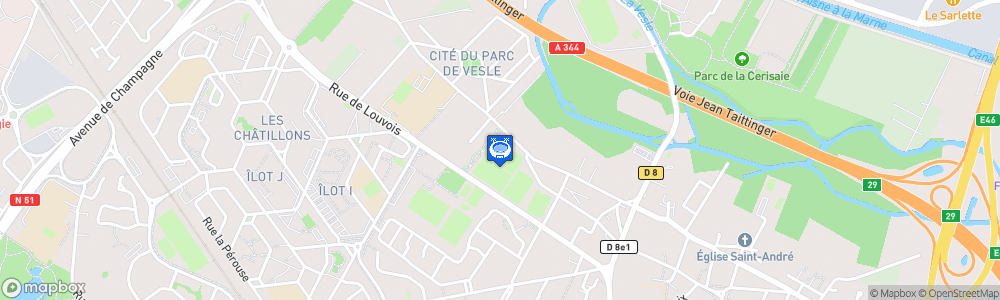 Static Map of Stade Robert Pirès