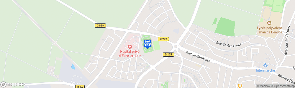 Static Map of Stade Bernard Maroquin