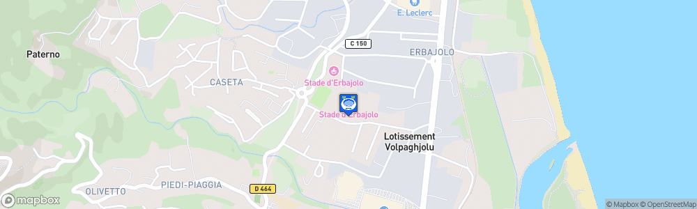 Static Map of Stade de Volpajo