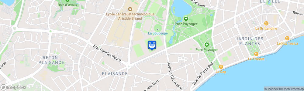 Static Map of Stade Léo Lagrange, Saint-Nazaire