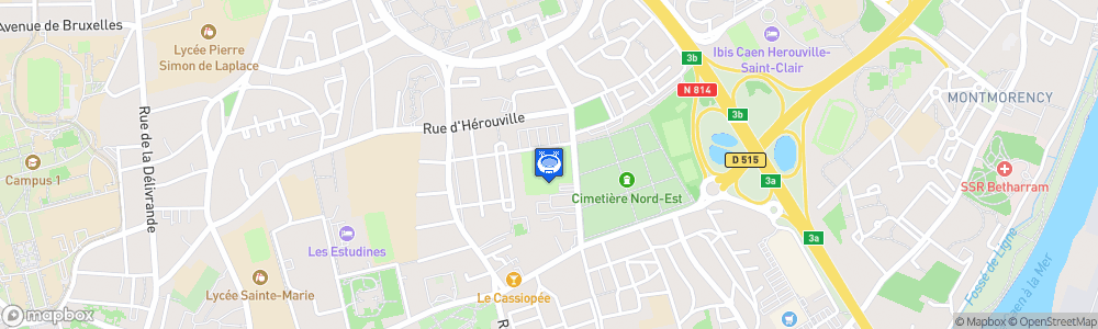 Static Map of Stade Maurice Fouque