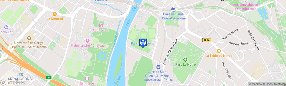 Static Map of Parc des sports de Saint-Ouen-l'Aumône
