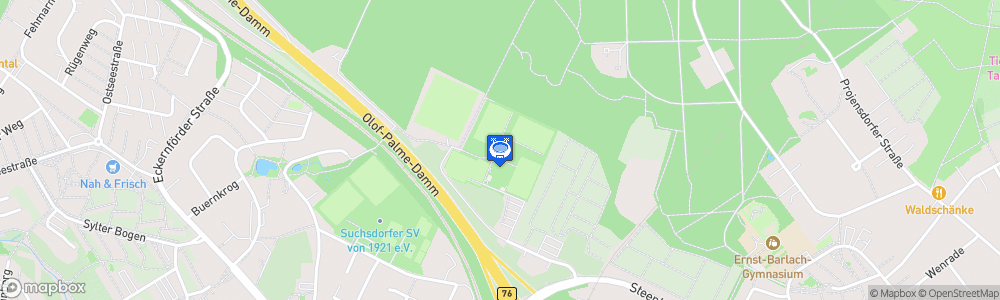 Static Map of Citti Fussball Park - Projensdorf