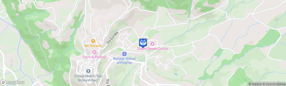 Static Map of Stadio Comunale Donato Curcio