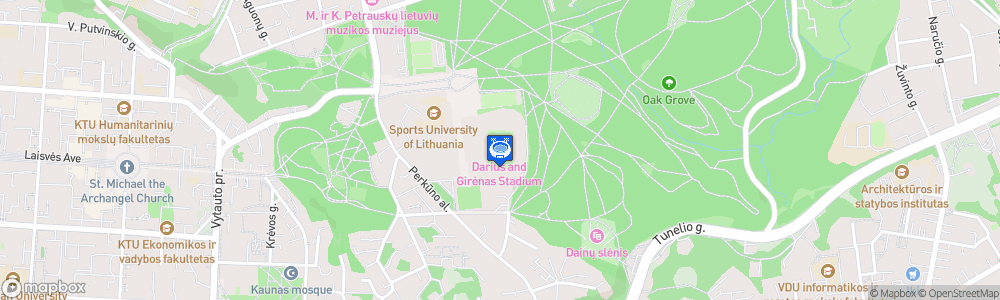 Static Map of Dariaus ir Girėno stadionas