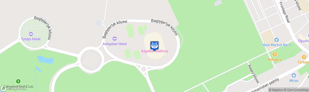 Static Map of Aşgabat Stadiony