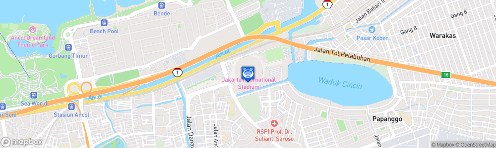 Static Map of Jakarta International Stadium