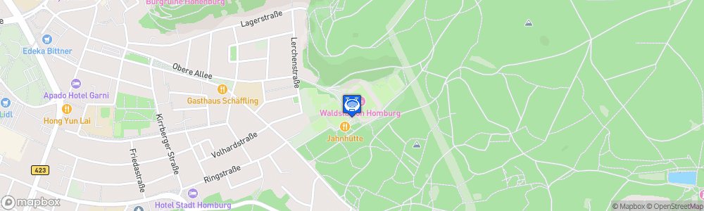 Static Map of Waldstadion Homburg