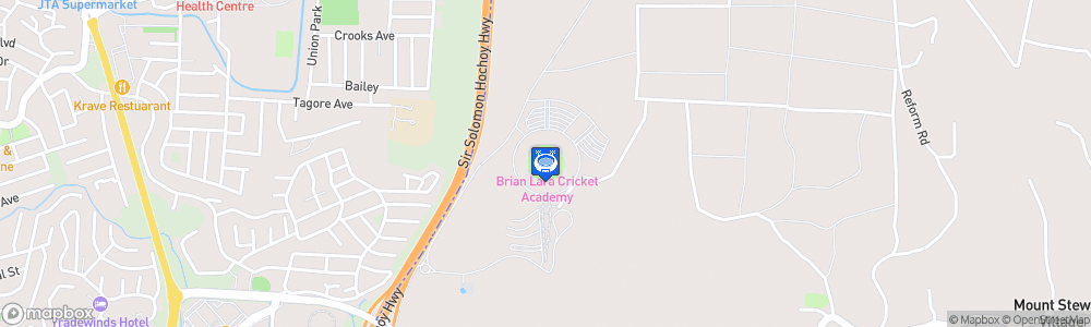 Static Map of Brian Lara Cricket Academy