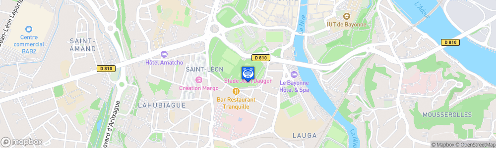 Static Map of Stade Jean-Dauger