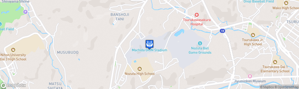 Static Map of Machida GION Stadium