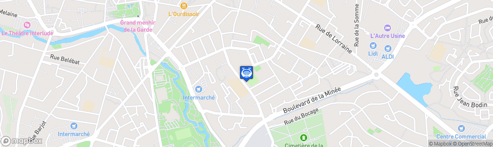 Static Map of Stade Pierre Blouen