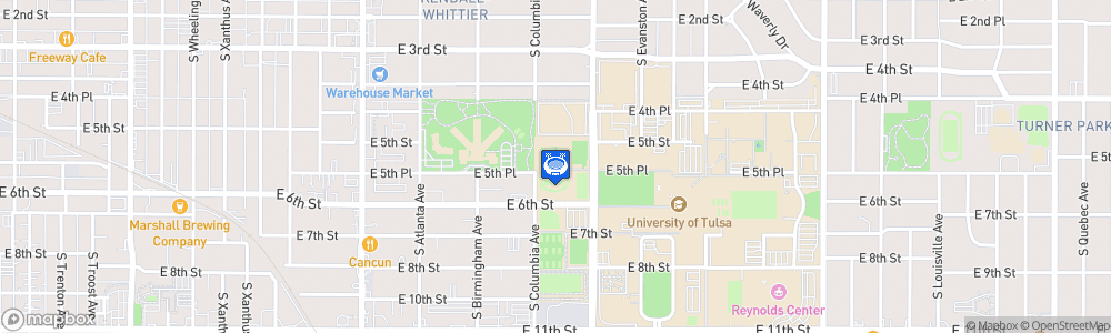 Static Map of Hurricane Soccer & Track Stadium