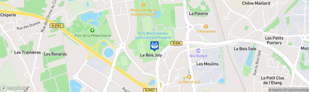 Static Map of Stade du Bois Joly