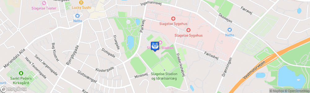 Static Map of Slagelse Stadion