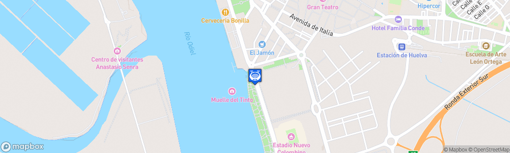 Static Map of Ciudad Deportiva Decano del Fútbol Español